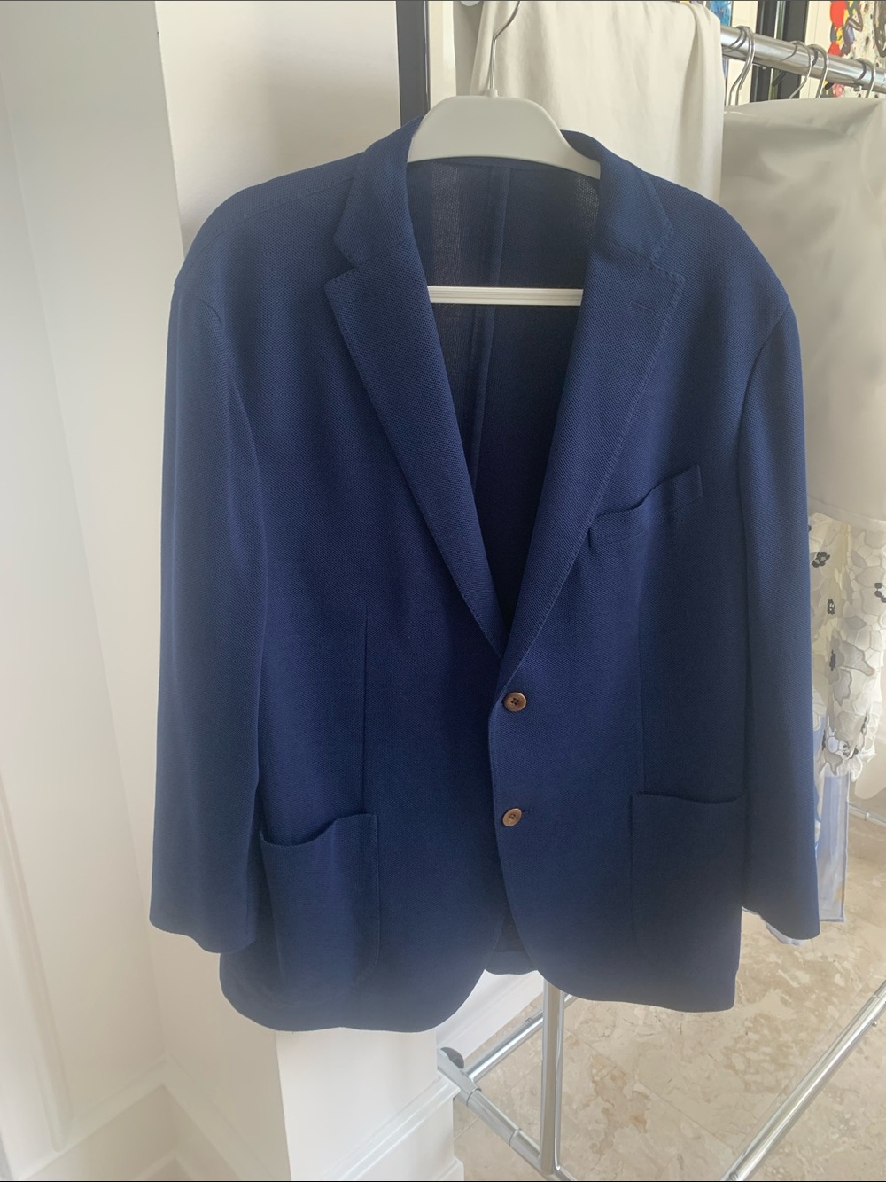 Boglioli Deep Navy Knit  Blazer.  Size 48